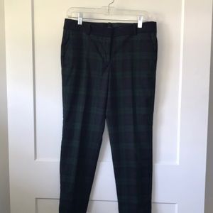 Loft Tartan Plaid ankle pant